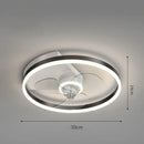 GobekUsa Ceiling Fan Light with Invisible Blades, Remote Control, Modern Design, Silent Operation