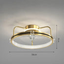 GobekUsa Ceiling Fan Light with Invisible Blades, Remote Control, Modern Design, Silent Operation