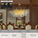 GobekUsa Modern Chrome Crystal Chandelier for Living Room
