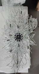 GobekUsa Modern Chrome Crystal Chandelier for Living Room