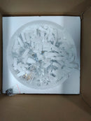 GobekUsa Modern Chrome Crystal Chandelier for Living Room