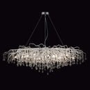 GobekUsa Modern Chrome Crystal Chandelier-Living Room-Bedroom-Light Fixture