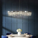 GobekUsa Crystal Circle LED Chandelier for Modern Luxury Living Room Decor