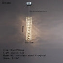 GobekUsa Crystal Dining Table Pendant Lamp: Elegant Led Decoration for Kitchen Island, Restaurant, Living Room