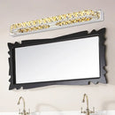 GobekUsa Modern LED Vanity Wall Sconce with Crystal Encrusted Beveled Bar - Stylish and Chic