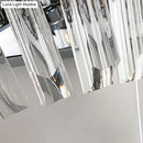 GobekUsa Contemporary Tapered Wall Mount Light with Clear Crystal for Corridors - Chrome Finish - 2 Bulbs