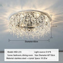 GobekUsa Crystal LED Ceiling Chandelier for Living, Bedroom, Kitchen, Dining Room