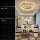 GobekUsa Crystal LED Ceiling Lamp for Chic Living, Bedroom, and Dining Room