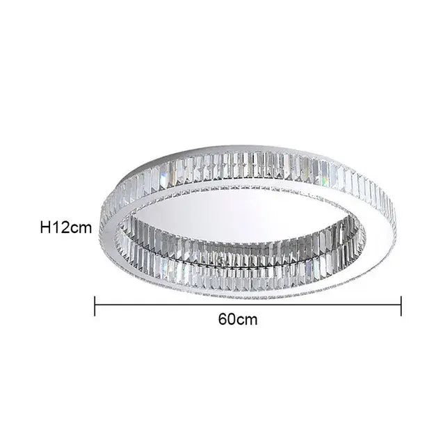 GobekUsa Crystal LED Chrome Ceiling Light Stainless Steel Art Lighting, photo 14 of 14