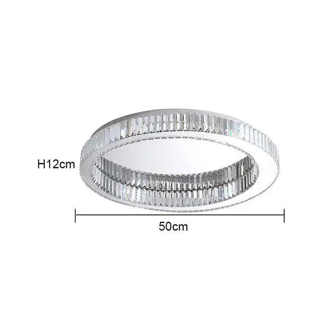 GobekUsa Crystal LED Chrome Ceiling Light Stainless Steel Art Lighting, photo 13 of 14