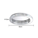 GobekUsa Crystal LED Chrome Ceiling Light Stainless Steel Art Lighting