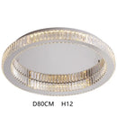 GobekUsa Crystal LED Chrome Ceiling Light Stainless Steel Art Lighting
