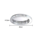 GobekUsa Crystal LED Chrome Ceiling Light Stainless Steel Art Lighting