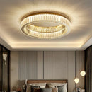 GobekUsa Crystal LED Chrome Ceiling Light Stainless Steel Art Lighting