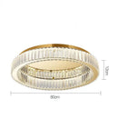 GobekUsa Crystal LED Chrome Ceiling Light Stainless Steel Art Lighting