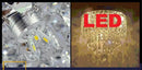 GobekUsa Crystal LED Ceiling Light for Living Room Hallway, 110V/240V Sparkling Crystal Ceiling Lamp