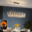 GobekUsa Crystal LED Chandelier: Modern Luxury Pendant Light for Bedroom, Restaurant, and Home Decor
