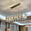 GobekUsa Crystal LED Chandelier: Modern Luxury Room Decor Pendant Light for Home, Bedroom, Restaurant & Ceiling