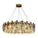 GobekUsa Crystal LED Chandelier: Modern Luxury Pendant Light for Bedroom, Restaurant, and Home Decor