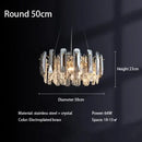 GobekUsa Crystal LED Chandelier: Modern Luxury Pendant Light for Bedroom, Restaurant, and Home Decor