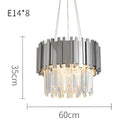 GobekUsa Crystal LED Chandelier Suspension Lighting for Foyer
