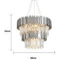 GobekUsa Crystal LED Chandelier Suspension Lighting for Foyer