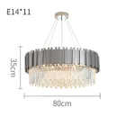 GobekUsa Crystal LED Chandelier Suspension Lighting for Foyer