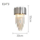 GobekUsa Crystal LED Chandelier Suspension Lighting for Foyer