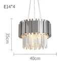 GobekUsa Crystal LED Chandelier Suspension Lighting for Foyer