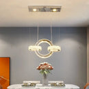 GobekUsa Crystal LED Circle Rings Chandelier for Bedroom, Villa, Stair - Luxury Pendant Light