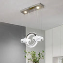 GobekUsa Crystal LED Circle Rings Chandelier for Bedroom, Villa, Stair - Luxury Pendant Light