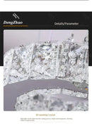 GobekUsa Crystal LED Circle Rings Chandelier for Bedroom, Villa, Stair - Luxury Pendant Light