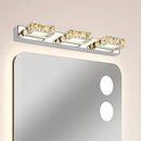 GobekUsa Crystal LED Mirror Light: Modern Bathroom Wall Sconce Stainless Steel Lighting Fixtures