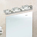 GobekUsa Crystal LED Mirror Light: Modern Bathroom Wall Sconce Stainless Steel Lighting Fixtures