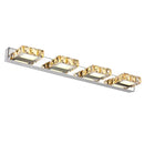 GobekUsa Crystal LED Mirror Light: Modern Bathroom Wall Sconce Stainless Steel Lighting Fixtures