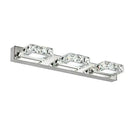GobekUsa Crystal LED Mirror Light: Modern Bathroom Wall Sconce Stainless Steel Lighting Fixtures