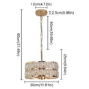 GobekUsa Crystal LED Pendant Chandelier: Luxury Nordic Design for Kitchen, Dining Room & Bedroom