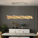 GobekUsa Crystal LED Pendant Ceiling Chandelier for Kitchen Island, Dining Room & Living Room