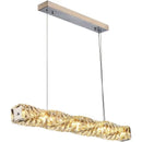 GobekUsa Crystal LED Pendant Ceiling Chandelier for Kitchen Island, Dining Room & Living Room