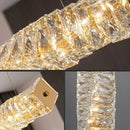GobekUsa Crystal LED Pendant Ceiling Chandelier for Kitchen Island, Dining Room & Living Room