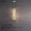 GobekUsa Crystal LED Pendant Ceiling Chandelier for Kitchen Island, Dining Room & Living Room