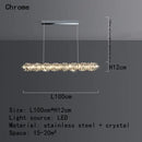GobekUsa Crystal LED Pendant Ceiling Chandelier for Kitchen Island, Dining Room & Living Room