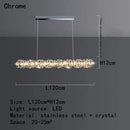 GobekUsa Crystal LED Pendant Ceiling Chandelier for Kitchen Island, Dining Room & Living Room