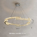 GobekUsa Crystal LED Pendant Lights Chrome Steel Modern Luxury Fixtures