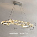 GobekUsa Crystal LED Pendant Lights Chrome Steel Modern Luxury Fixtures