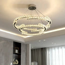 GobekUsa Crystal LED Pendant Lights Chrome Steel Modern Luxury Fixtures