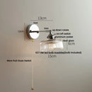 GobekUsa Crystal LED Wall Light – Modern Nordic Living Room Bedside Lamp