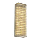 GobekUsa Contemporary Chrome LED Wall Sconce: Clear Glass Bar Mount Light