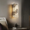 GobekUsa Crystal Mosaic Wall Lamp: Elegant LED Lighting for Living Room, Bedroom, and Hotel Lobby
