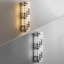 GobekUsa Crystal Mosaic Wall Lamp: Elegant LED Lighting for Living Room, Bedroom, and Hotel Lobby